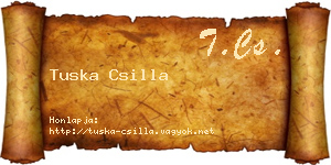 Tuska Csilla névjegykártya