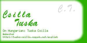 csilla tuska business card